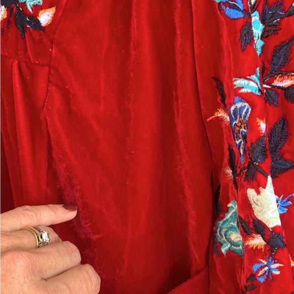 Womans sz S Free People Velvet Dress - Picture 3 of 5